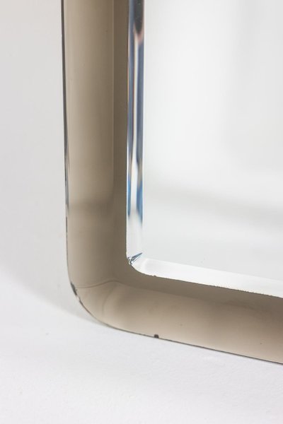 Miroir rectangulaire bicolore à angles arrondis. Circa 1950.LS6479458D