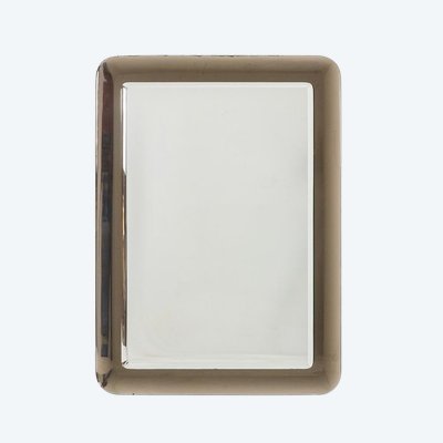 Miroir rectangulaire bicolore à angles arrondis. Circa 1950.LS6479458D