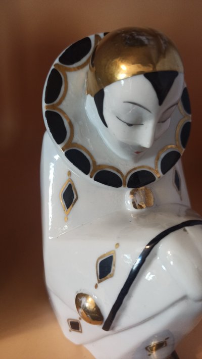 Pair of Pierrot bookends