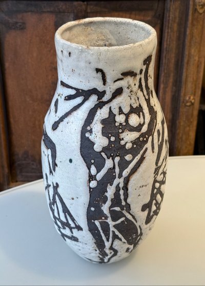 Ramos Vallauris figurative ceramic vase from the 50s/60s
