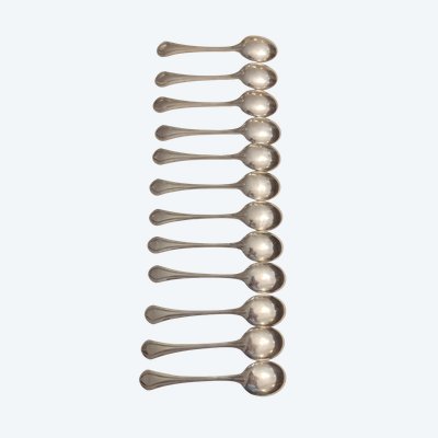 12 Christofle ice cream spoons