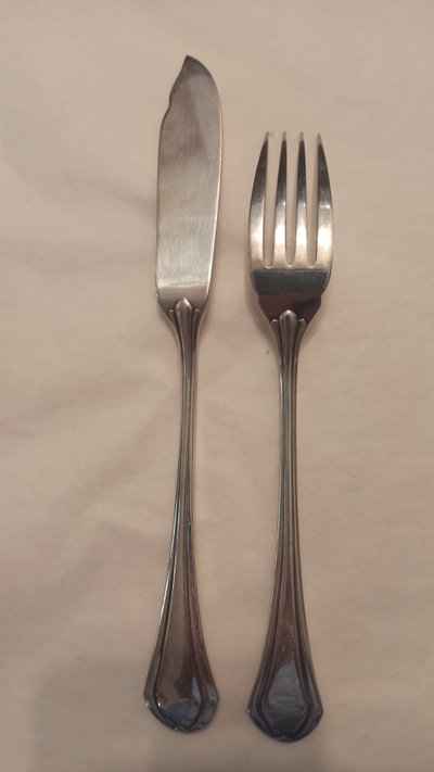12 Christofle fish cutlery sets