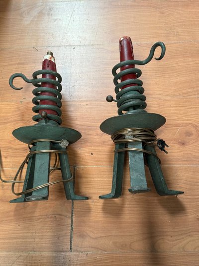 Coppia di lampade a coda di topo