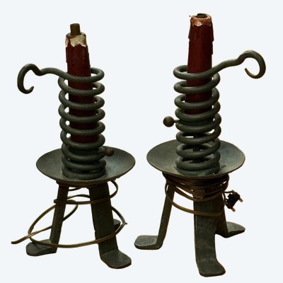 Coppia di lampade a coda di topo