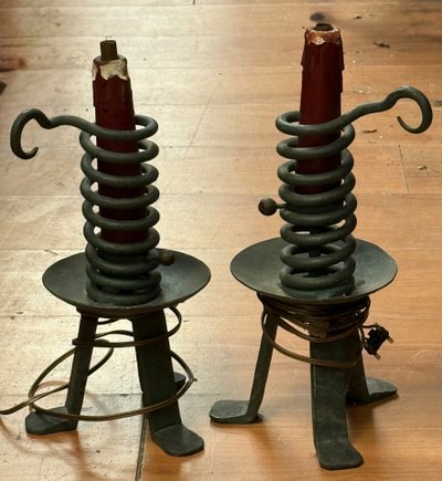 Pair of rat tail lamps