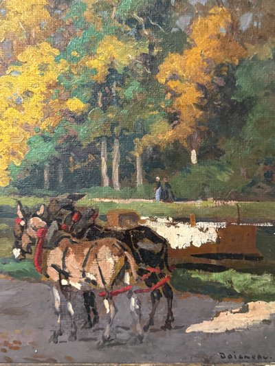 Paesaggio animato, riva del fiume di Ed Doigneau