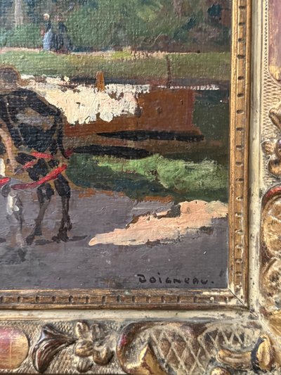 Paesaggio animato, riva del fiume di Ed Doigneau