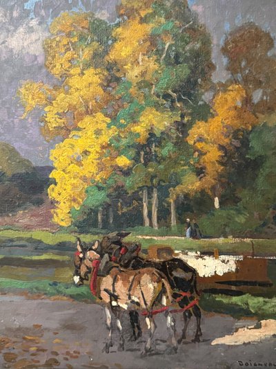 Paesaggio animato, riva del fiume di Ed Doigneau