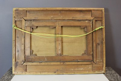 Öl auf Leinwand von Boudier, Bauernhof in den Vogesen, 19. Jahrhundert