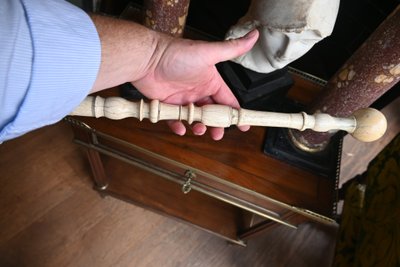Rare baton de chef de fanfare du XIX