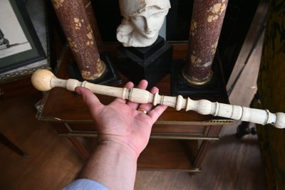 Rare baton de chef de fanfare du XIX