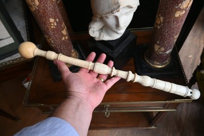 Rare baton de chef de fanfare du XIX