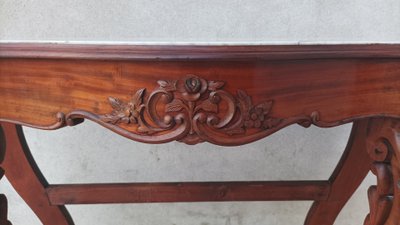 Console Napoléon III en acajou