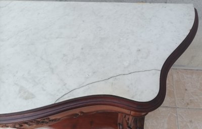 Console Napoléon III en acajou