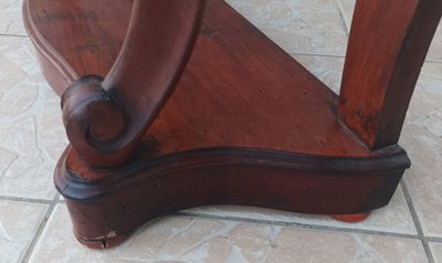 Console Napoléon III en acajou