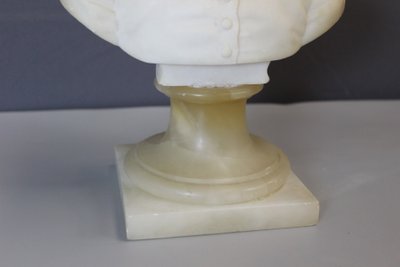 Bust of a Young Boy from the 18th century in Alabaster