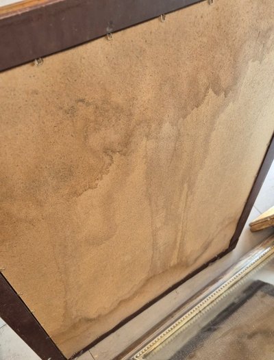 Paire de miroirs style Directoire dorés
