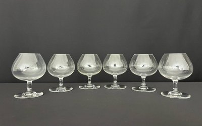 Set of 6 crystal cognac glasses – Baccarat, with original box