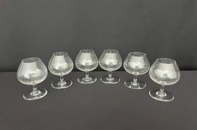 Set of 6 crystal cognac glasses – Baccarat, with original box