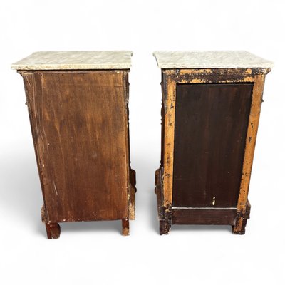 Antique pair of Louis Philippe bedside tables