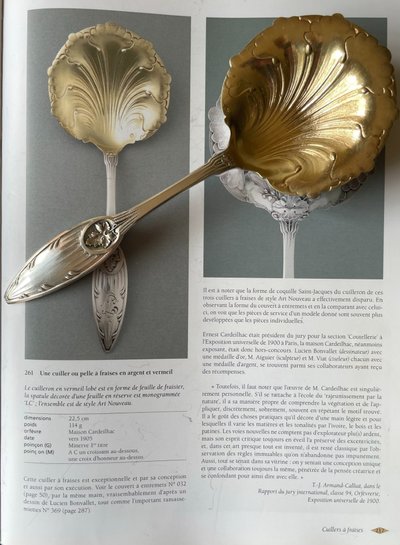 Rare Cardeilhac strawberry scoop.