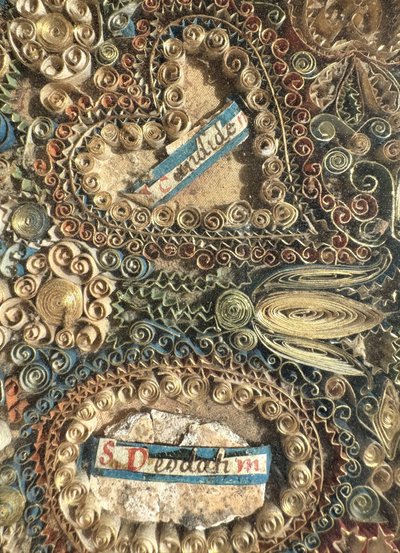 Paperolles Reliquary with eight Martyrs including Saint Irénée - 18th century