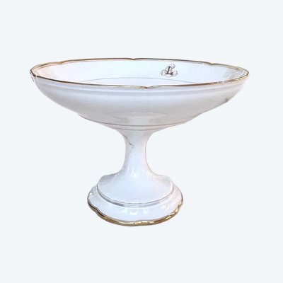 Serving cup - Limoges porcelain - Jean Pouyat - Vieux Paris - Monograms