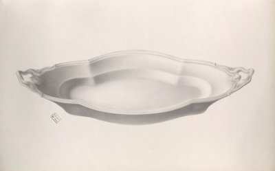 Grande piatto da portata ovale - Porcellana di Limoges Jean Pouyat - Monogrammi - Vieux Paris