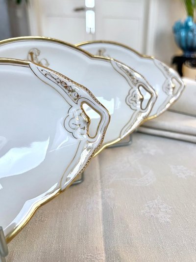 Ravier En Porcelaine De Limoges - Jean Pouyat - Vieux Paris - Tableware - Monograms