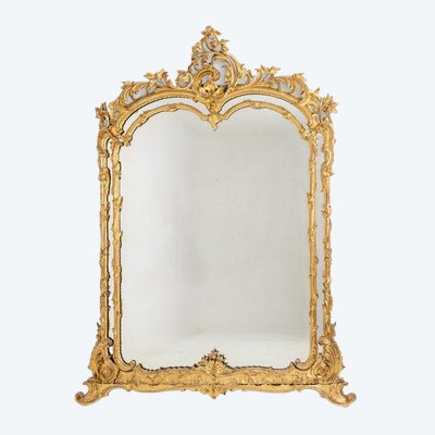 Miroir à parcloses de style Louis XV. Époque Napoléon III, circa 1880.LS64891856H
