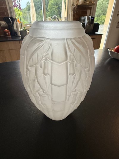 Superb and important Art Deco vase signed Muller Frères