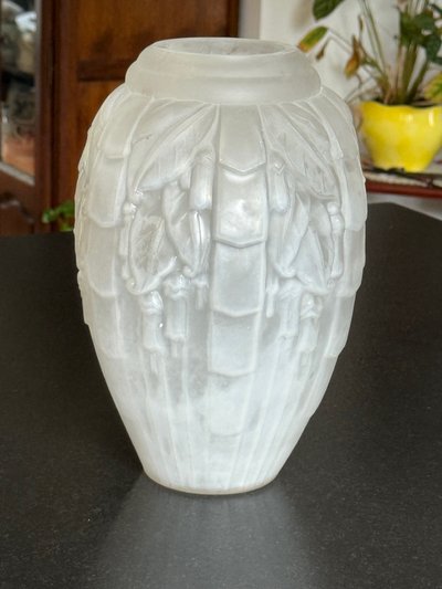 Superb and important Art Deco vase signed Muller Frères