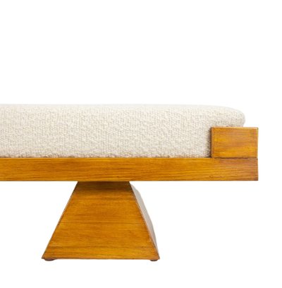 Bench in blond ash. Small-series Italian craftsmanship. Contemporain.LS6502908Y