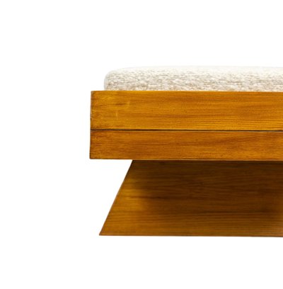 Bench in blond ash. Small-series Italian craftsmanship. Contemporain.LS6502908Y