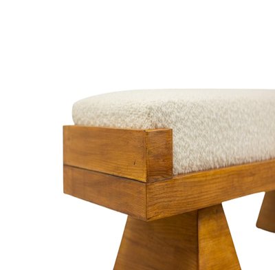 Bench in blond ash. Small-series Italian craftsmanship. Contemporain.LS6502908Y