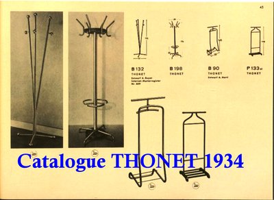 Bauhaus Garderobenständer , Guillot 1930 für Thonet - Art déco -