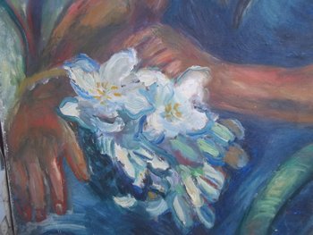 Elisabeth FUCHS. Giovane donna con un bouquet (studio intitolato dall'artista).