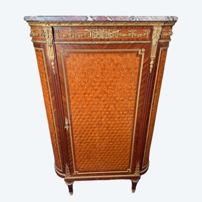 UNTERER SCHRANK LOUIS XVI - signiert François LINKE (1855 - 1946)