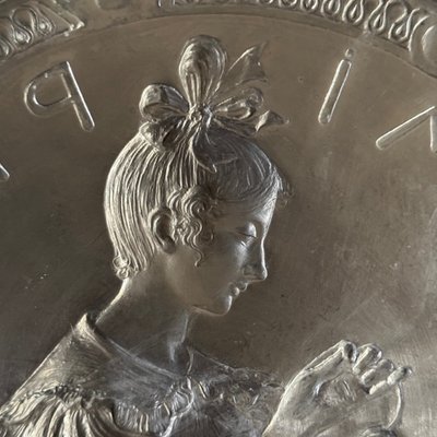 Matrice pour médaille Mimi Pinson par Anie Mouroux XXe