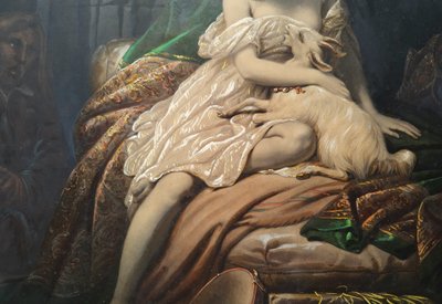 Incisione a colori Esmeralda e Quasimodo dopo Steuben XIX secolo Notre-Dame de Paris