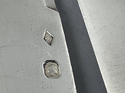 12 Obstmesser Griff und Klinge aus Silber