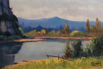 Lake and mountain view