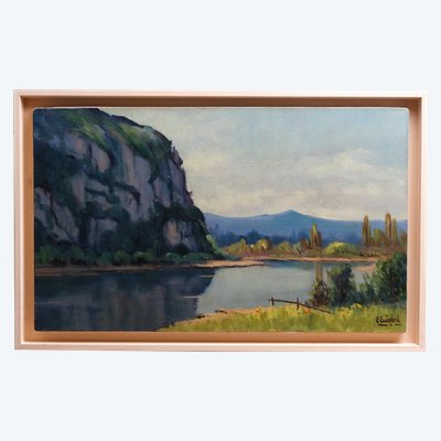 Lake and mountain view