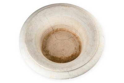 Vase Médicis à panse gaudronnée et col évasé en marbre. Circa 1880.LS6458208P