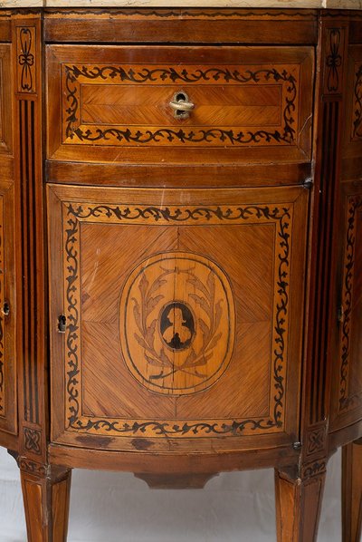 Paar alter neapolitanischer Buffets Louis XVI aus dem 18.