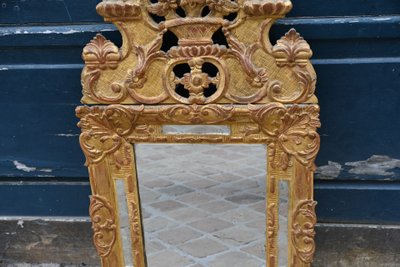 Miroir à parecloses d époque Regence XVIII