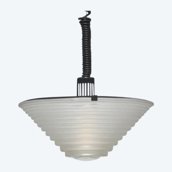 1970 Artemide lampada a sospensione "Egina 38" di Angelo Mangiarotti. Fatto in Italia