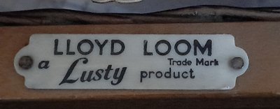 Lloyd Loom at Lustry seated linen chest