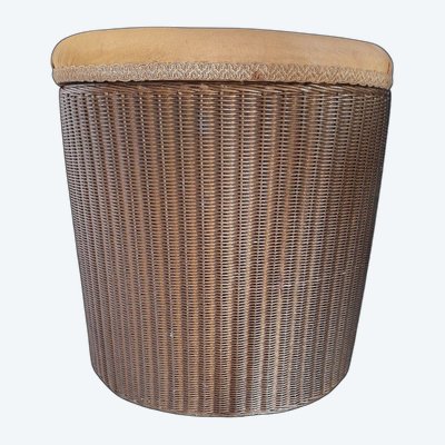 Lloyd Loom at Lustry seated linen chest