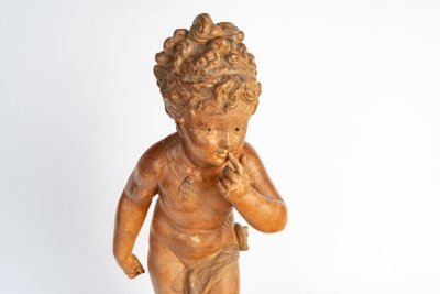 Scultura in terracotta di Paul Dubois, fine XIX secolo